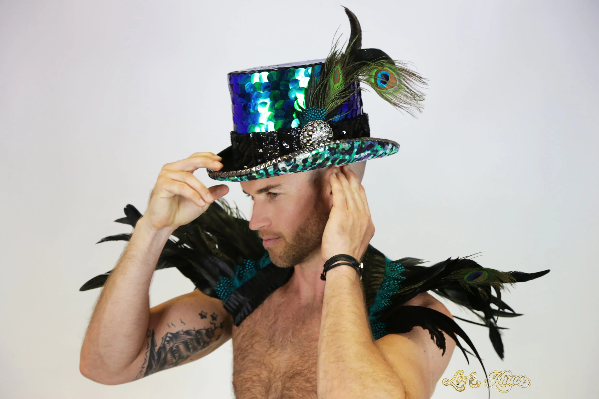 Love Khaos Top Hats with LED Lights