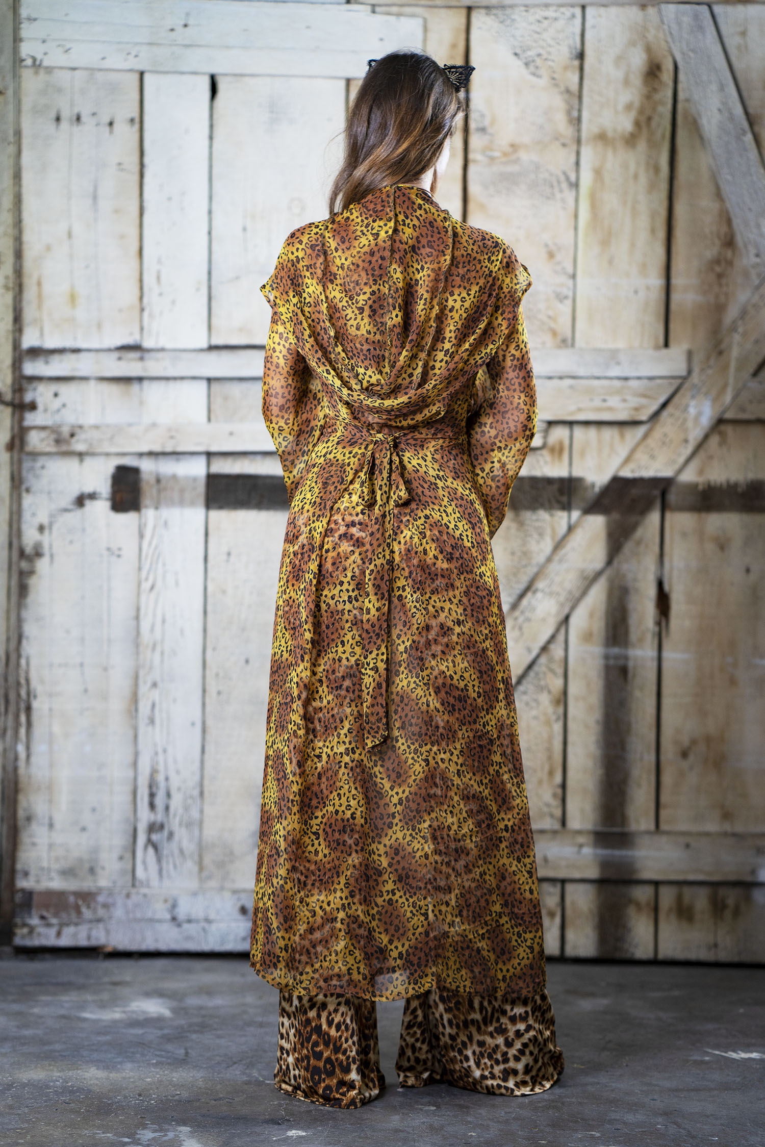 Love Khaos Leopard kimono festival wear robe resort wear jacket
