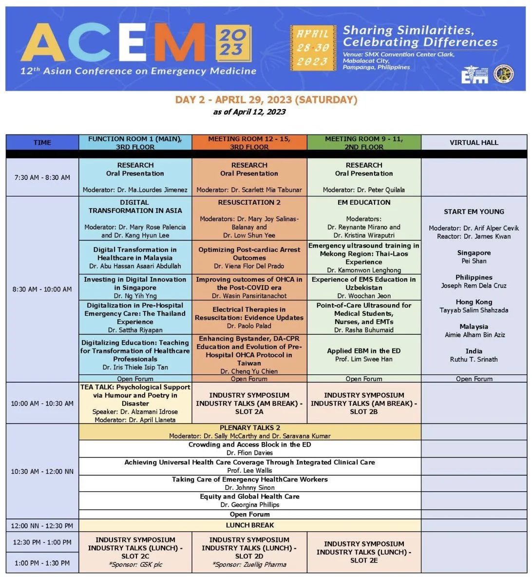 EM education and training across Asia