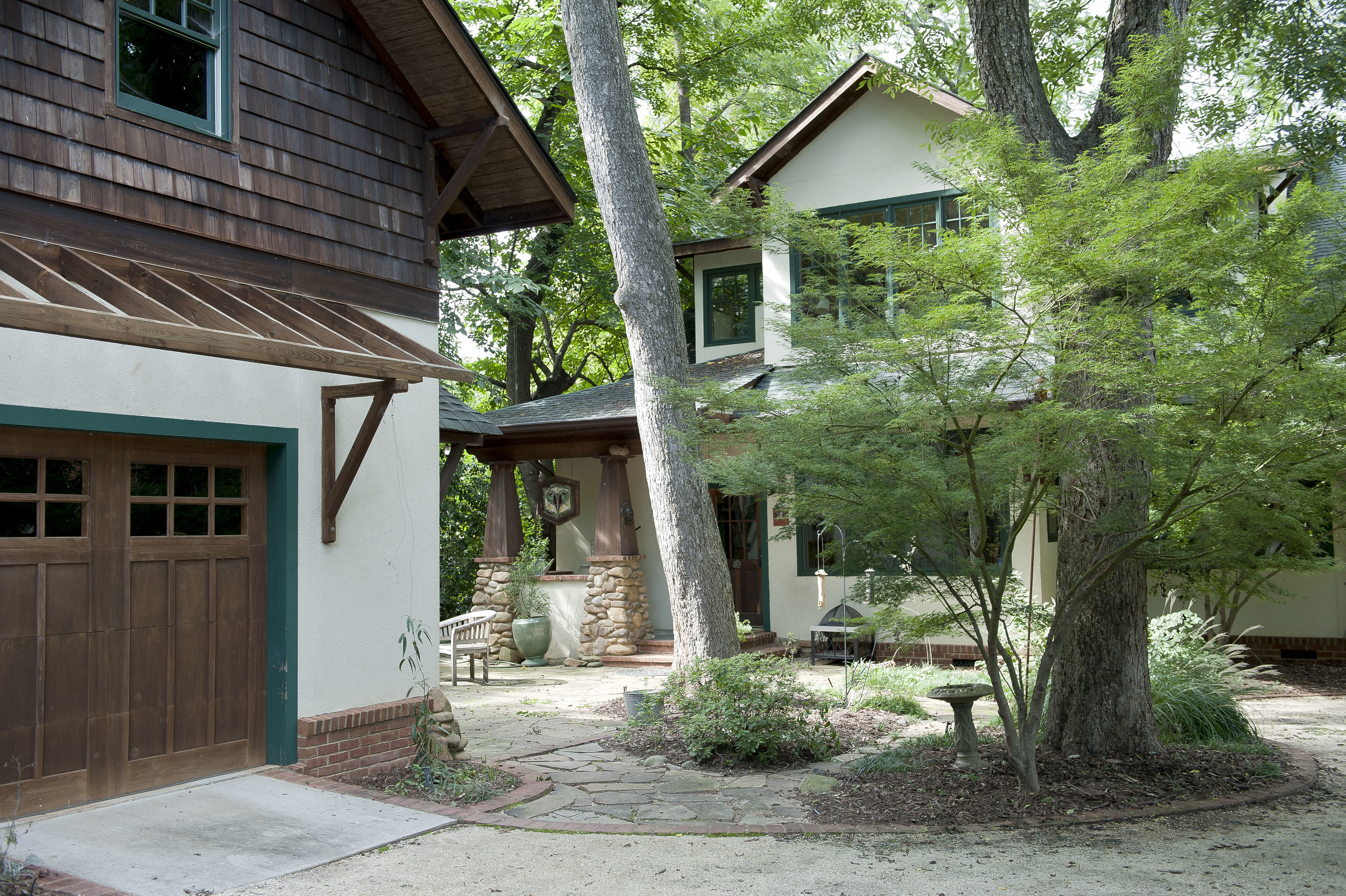 Back of house-garage.