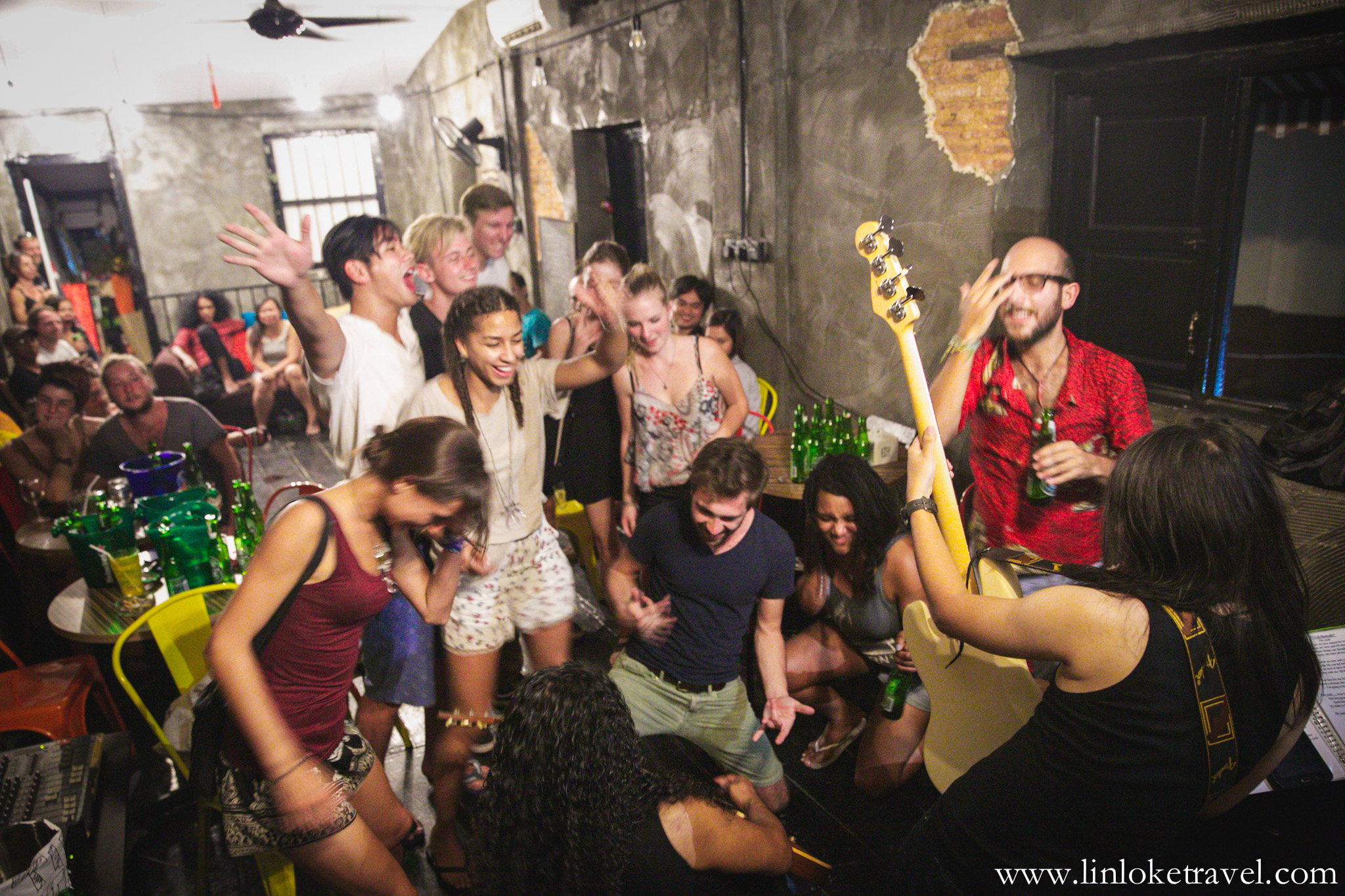 Touch Mahal performing on the 2nd floor of D'Loovis 