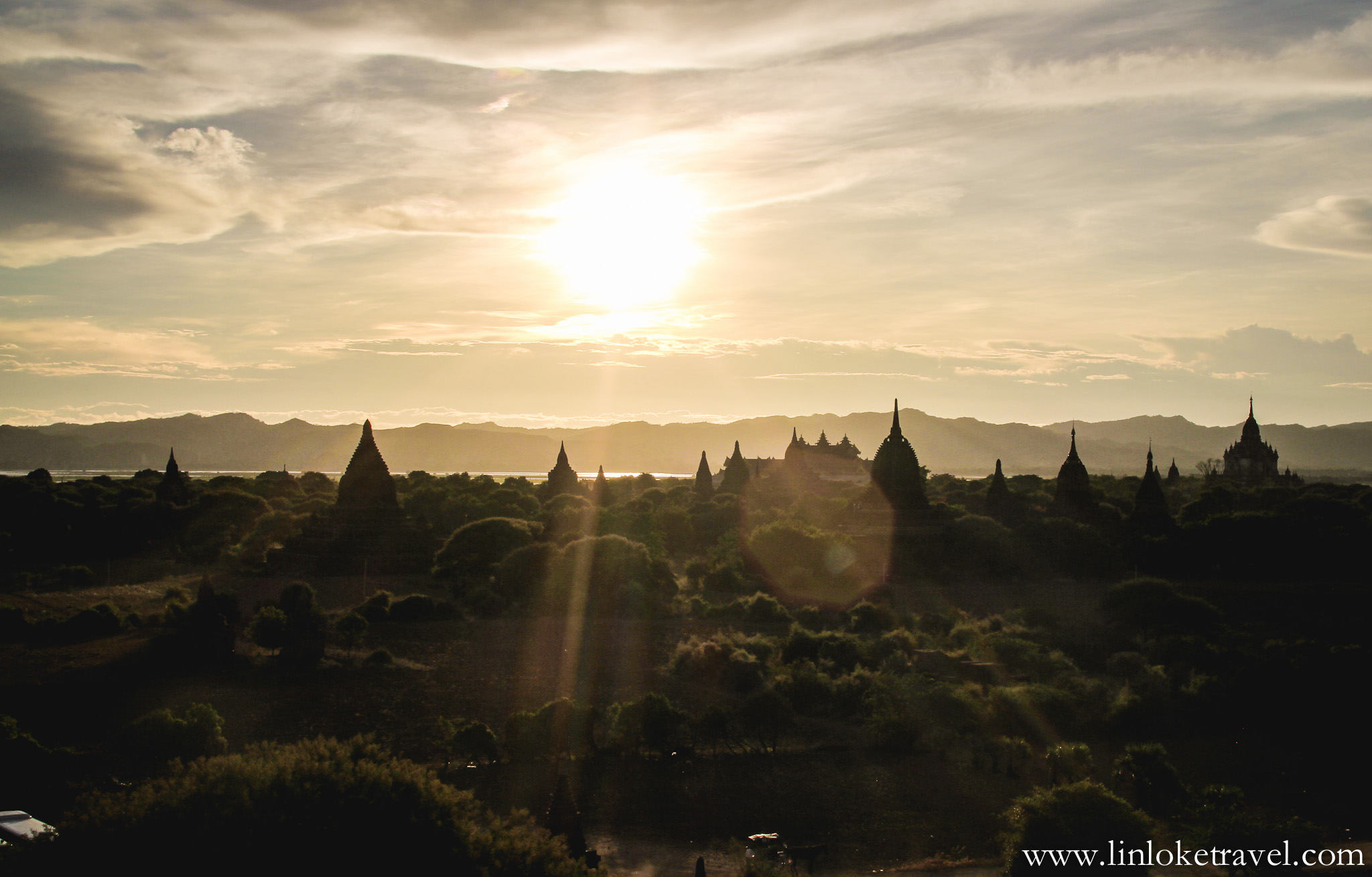 View from Shwesandaw Pagoda