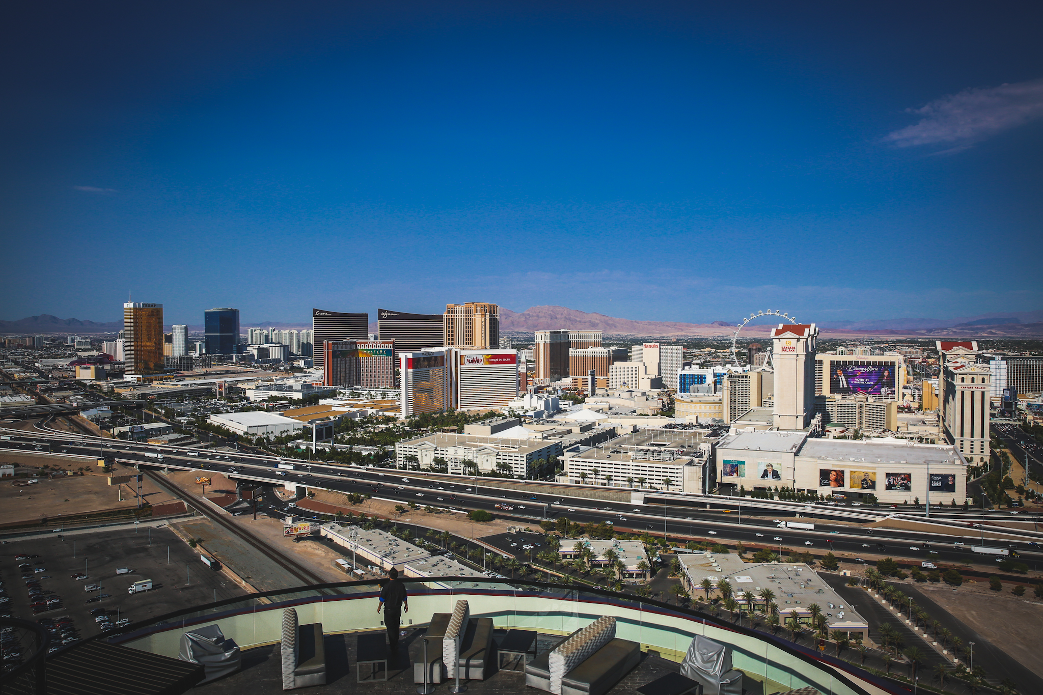 City view from Voodoo Lounge, 51st floor of Rio Las Vegas