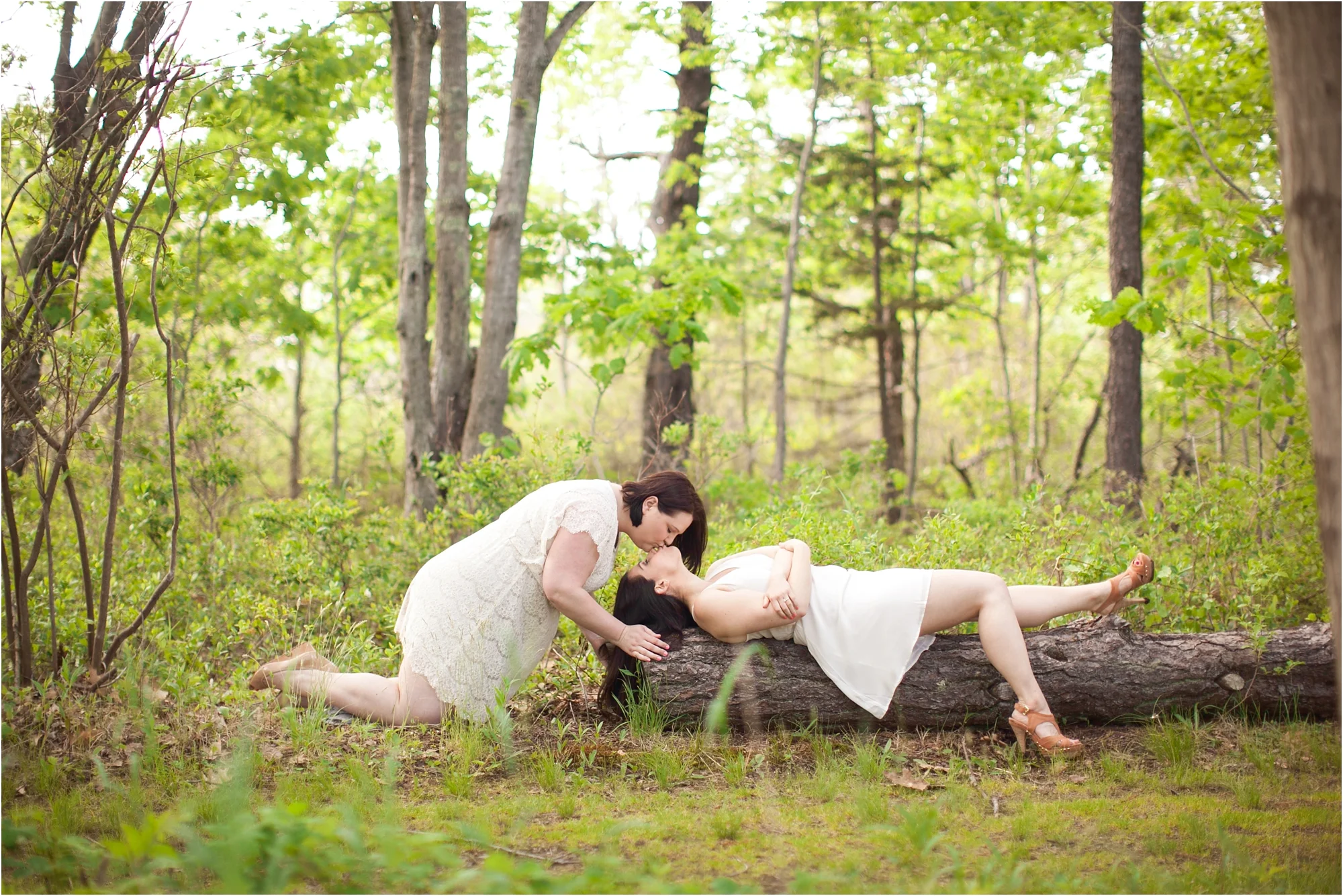 Real Couples // A Lush Maine Engagement: Jessica + Lauren