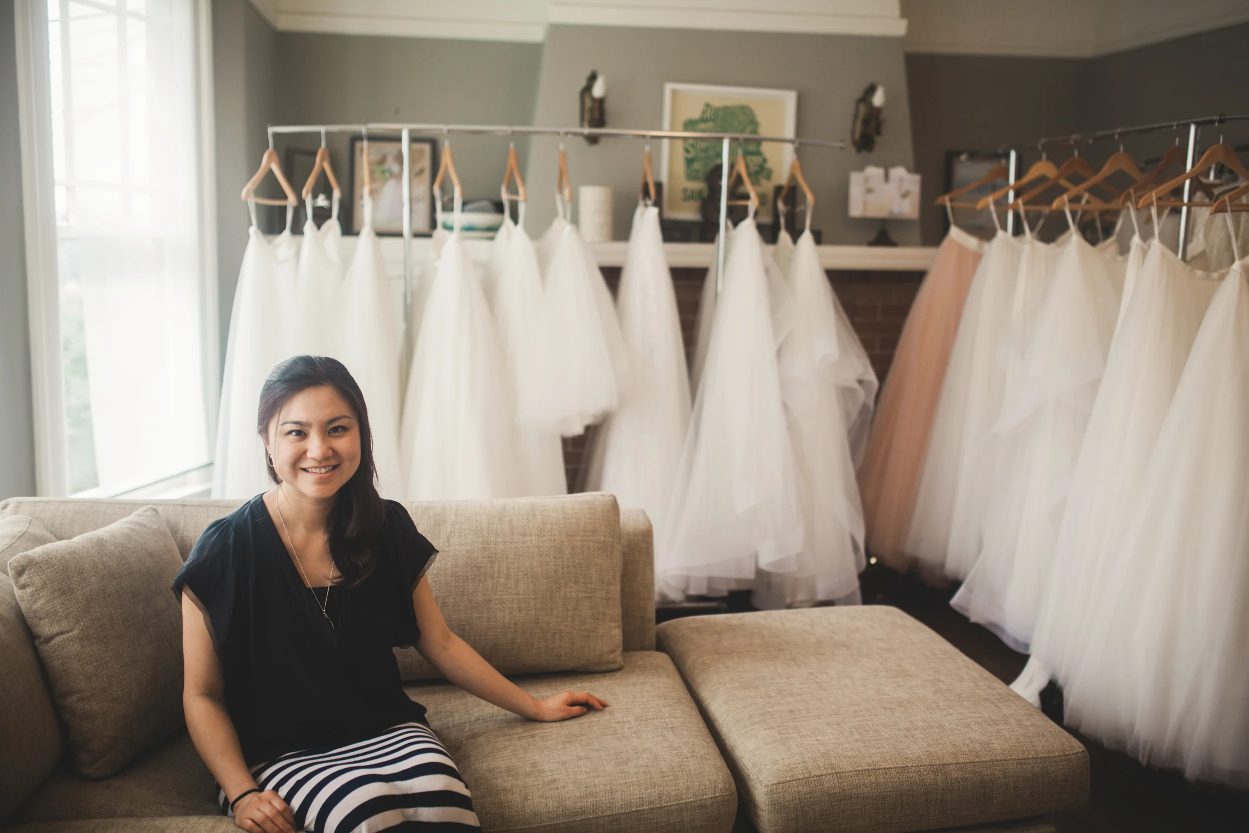 Carly Romeo &amp; Co. lace and liberty dress room