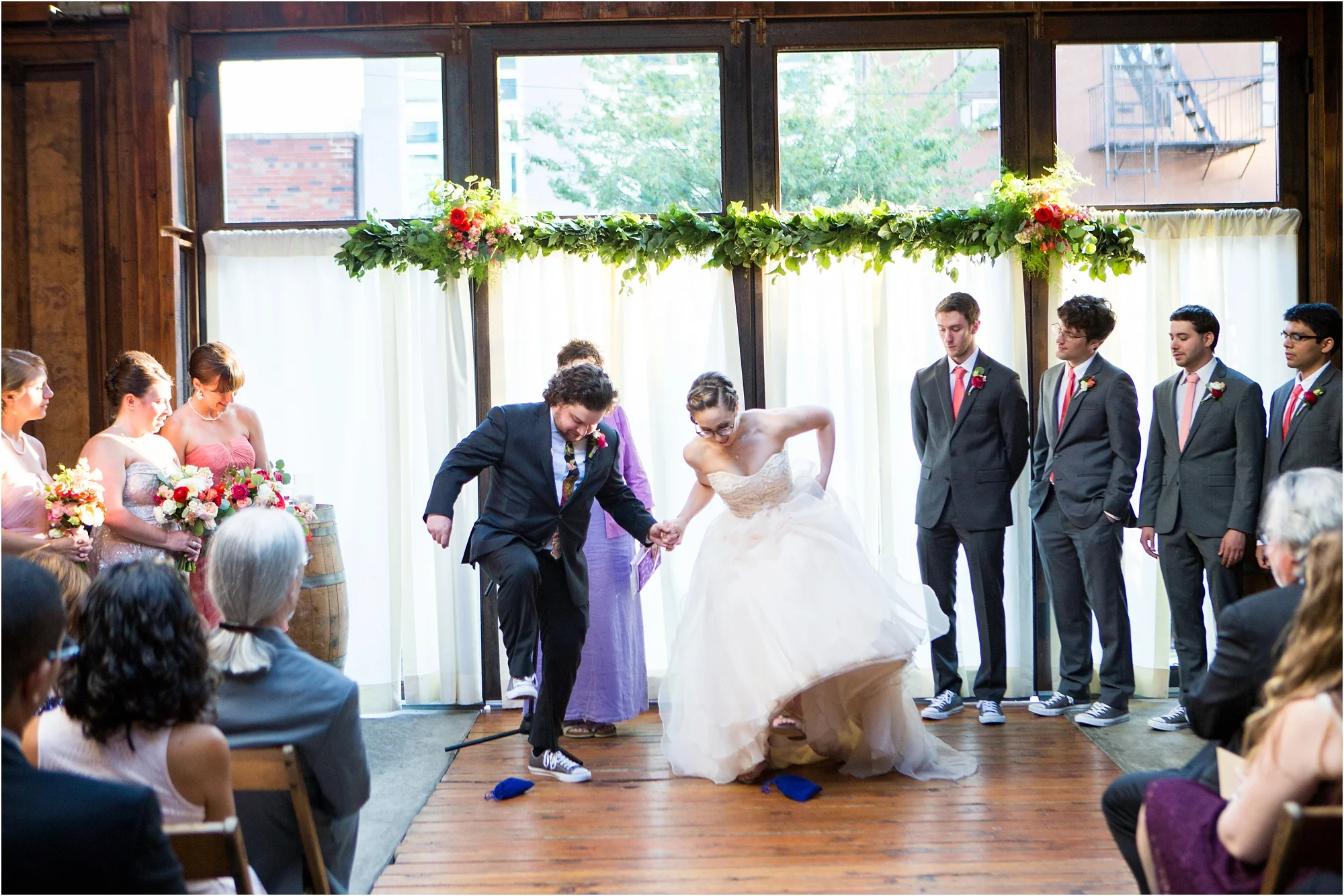 Real Couples // A Laid-Back Urban Wedding: Paige + Ben