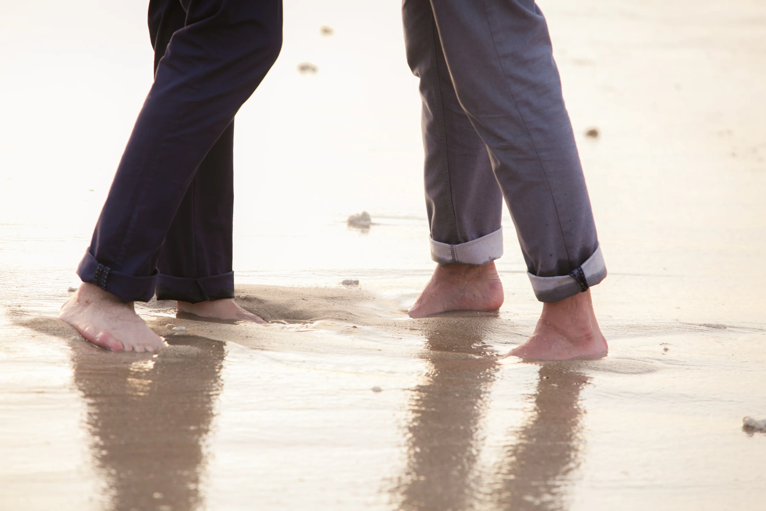 Lisa25 Wedding Photography feet in wet sand