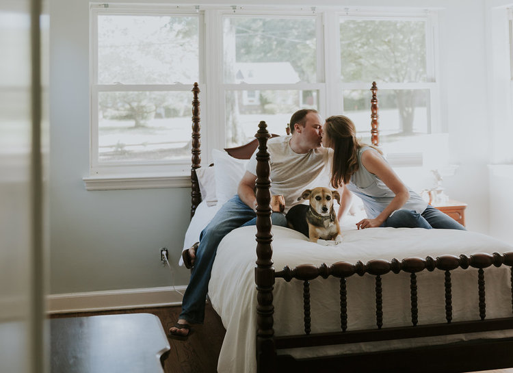 Real Couples // In-Home Engagement: Trey + Kari