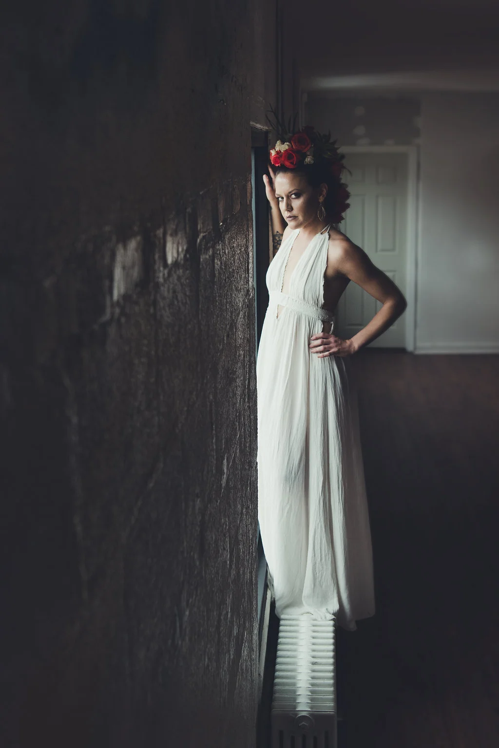 Lisa Rundall Wedding Photography Colorado model by window