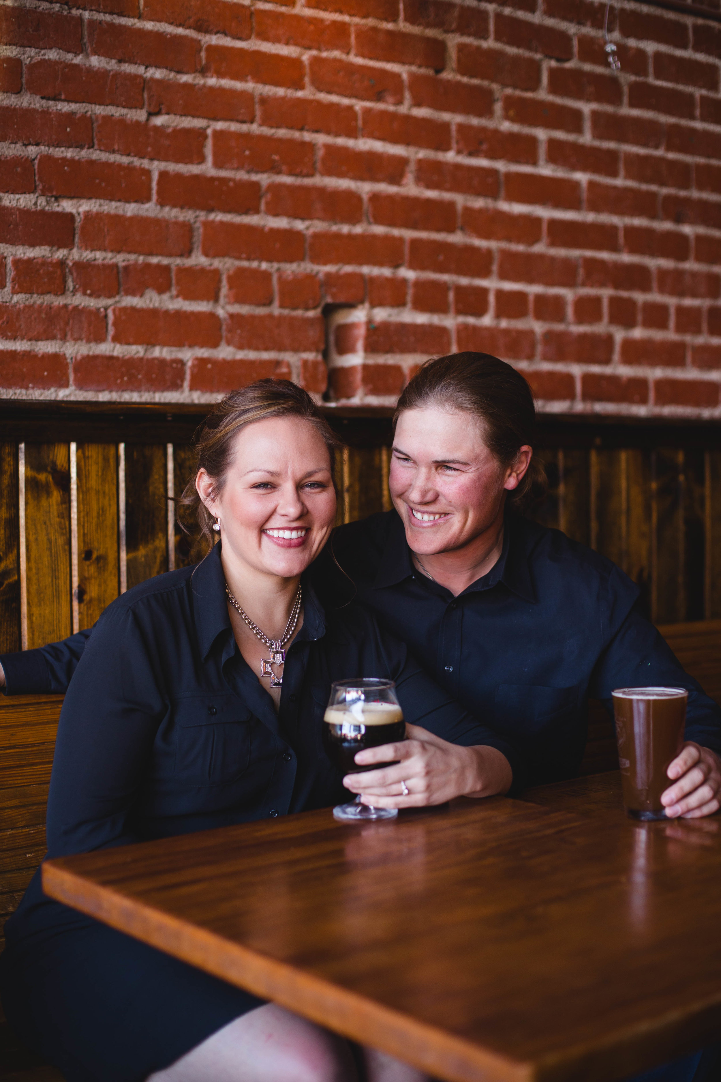 Microbrewery LGBTQ engagement in Wichita Kansas by CJF Photography