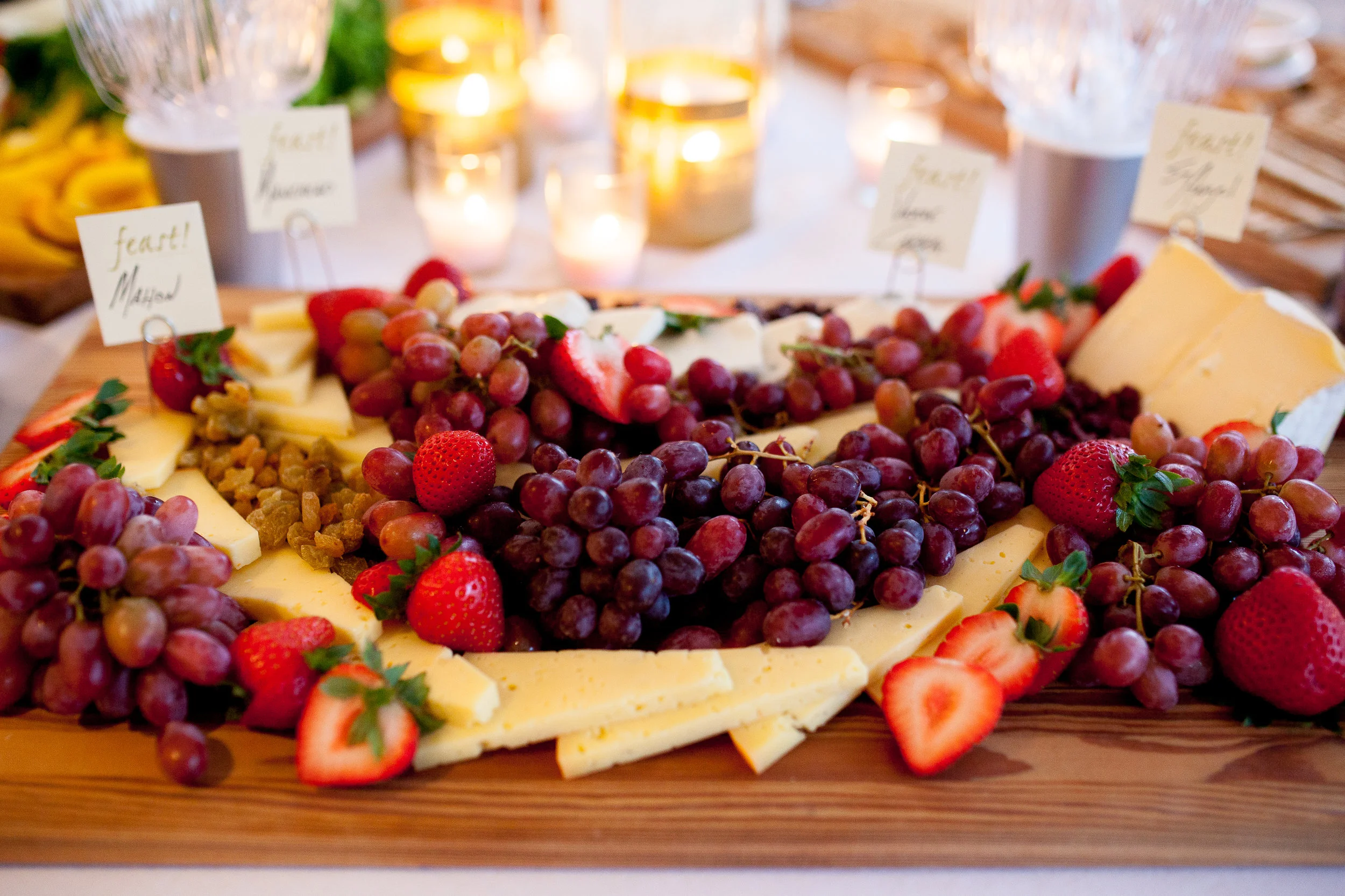 Fruit and cheese platter by Feast! Virginia