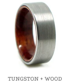 Tungston + Wood Ring