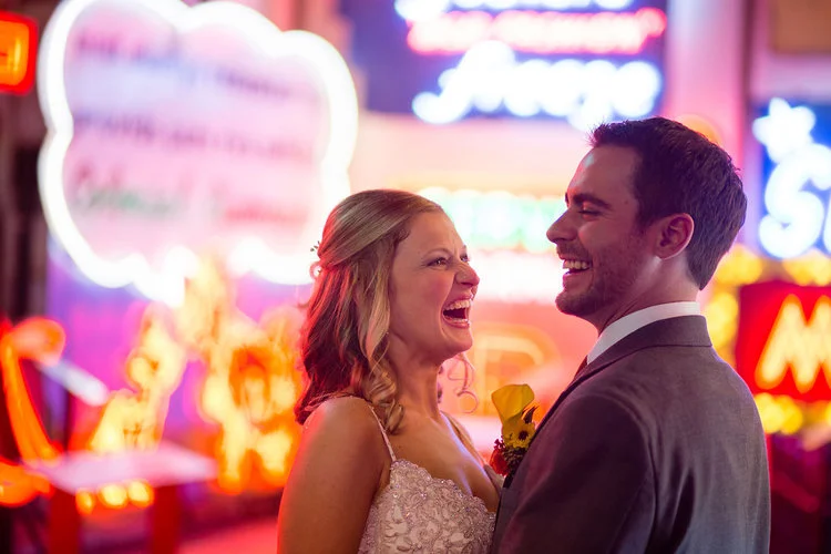 Real Couples // Cincinnati Sign Museum Wedding: Megan+Dustin