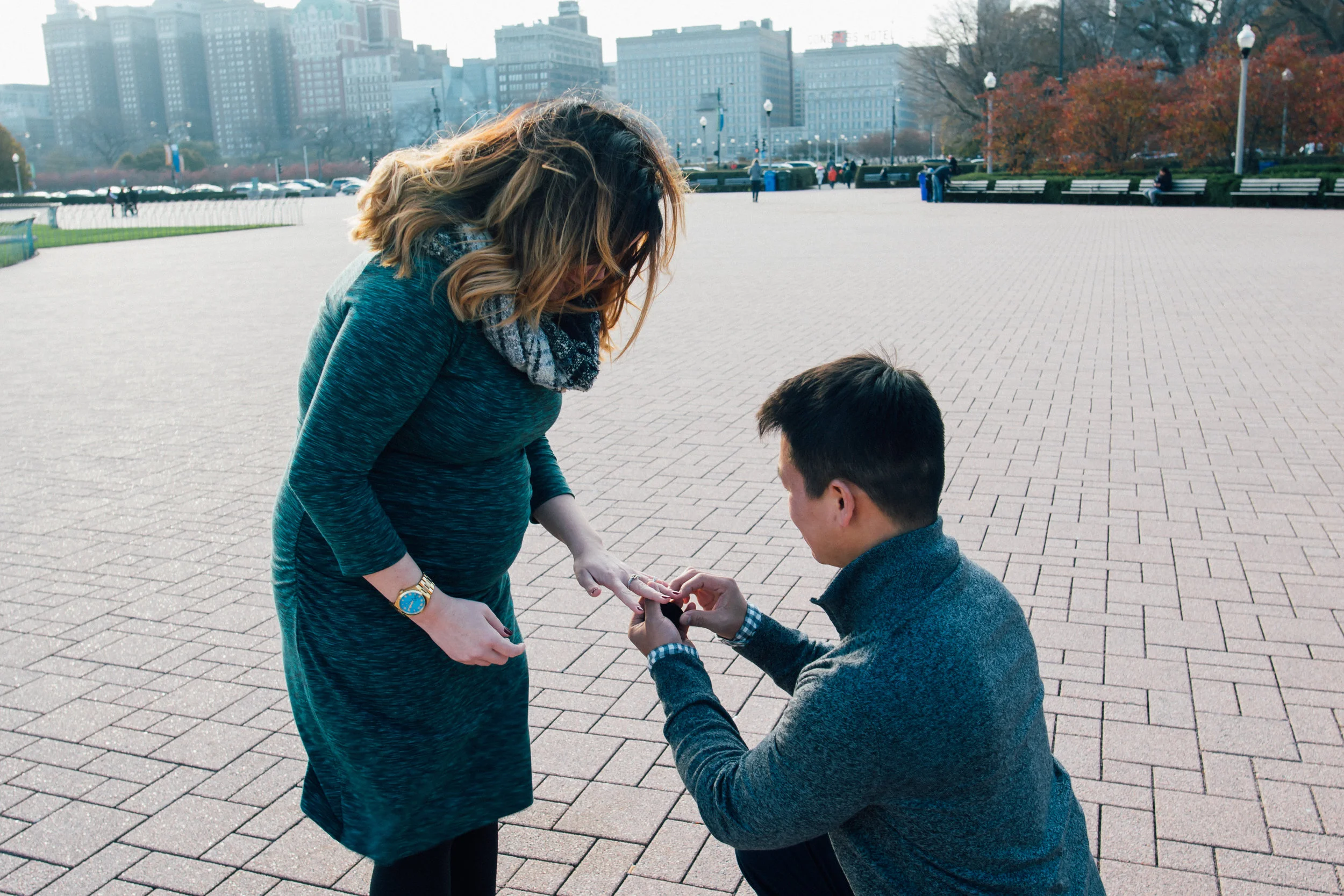 Tiffany Aufman Surprise Wedding Proposal Engagement Maternity Chicago