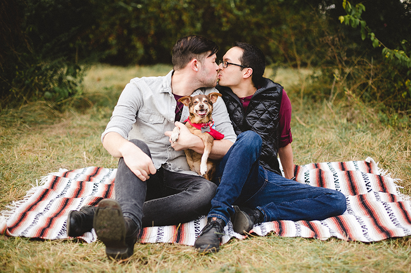 Bowling Green Louisville Kentucky LGBTQ Wedding Engagement Chihuahua Sur La Lune Photography