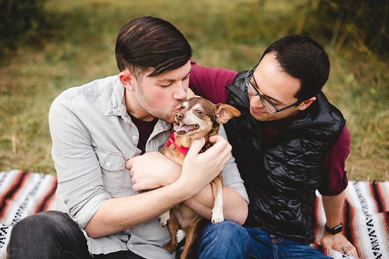 Bowling Green Louisville Kentucky LGBTQ Wedding Engagement Chihuahua Sur La Lune Photography