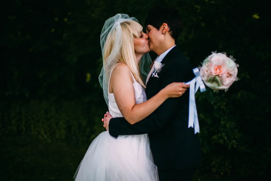 Real Couples // Rainbow Wedding: Dana + Colleen