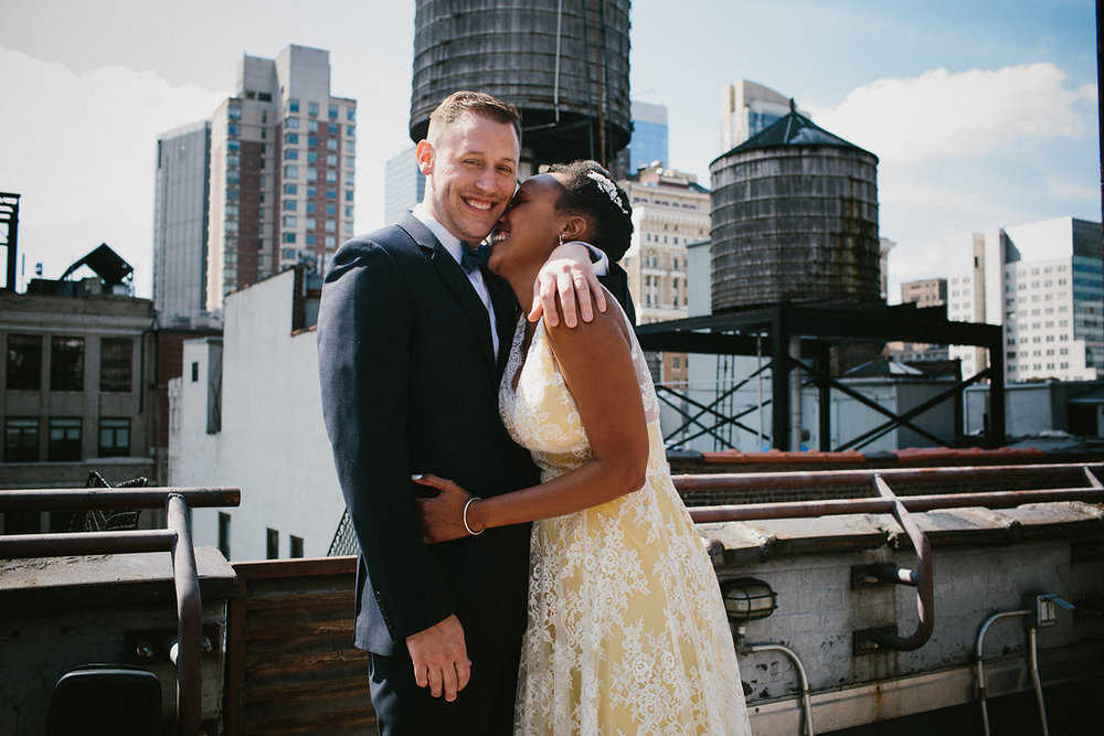 Real Couples // Community Fueled Brunch Wedding in NYC: Neisha + Troy