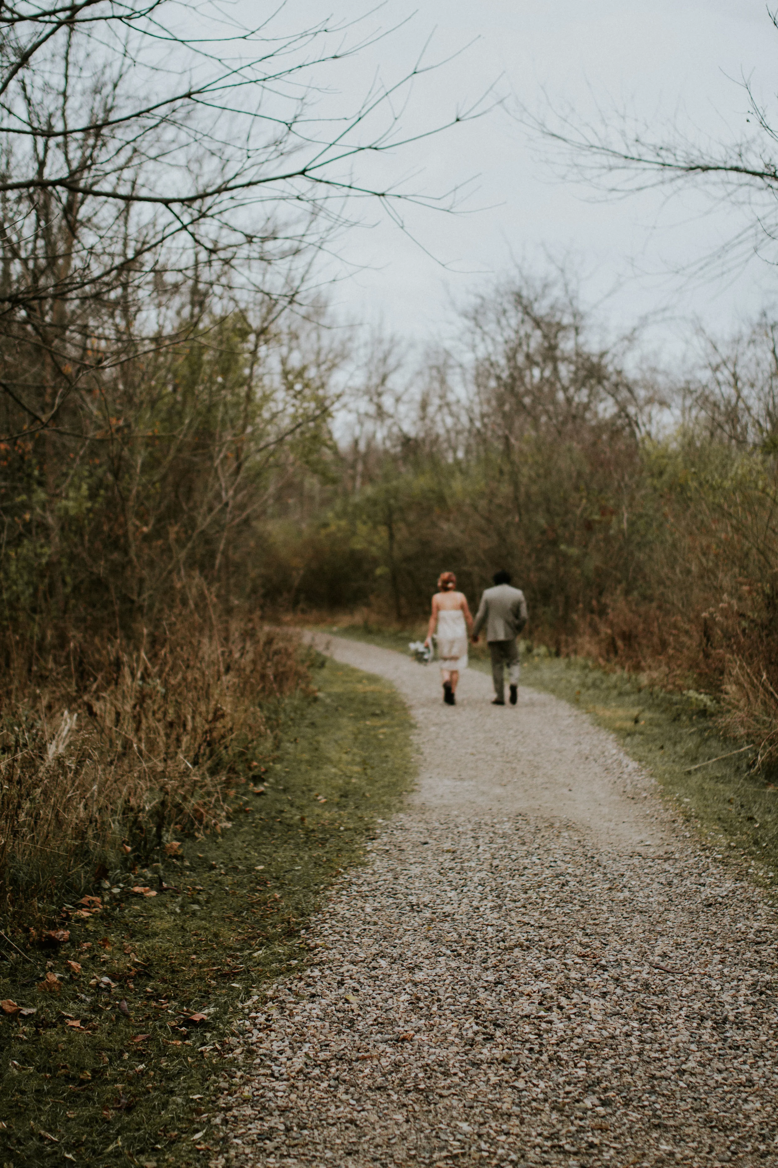 Wedding Elopement Columbus Ohio Forest Autumn Rosehill Media