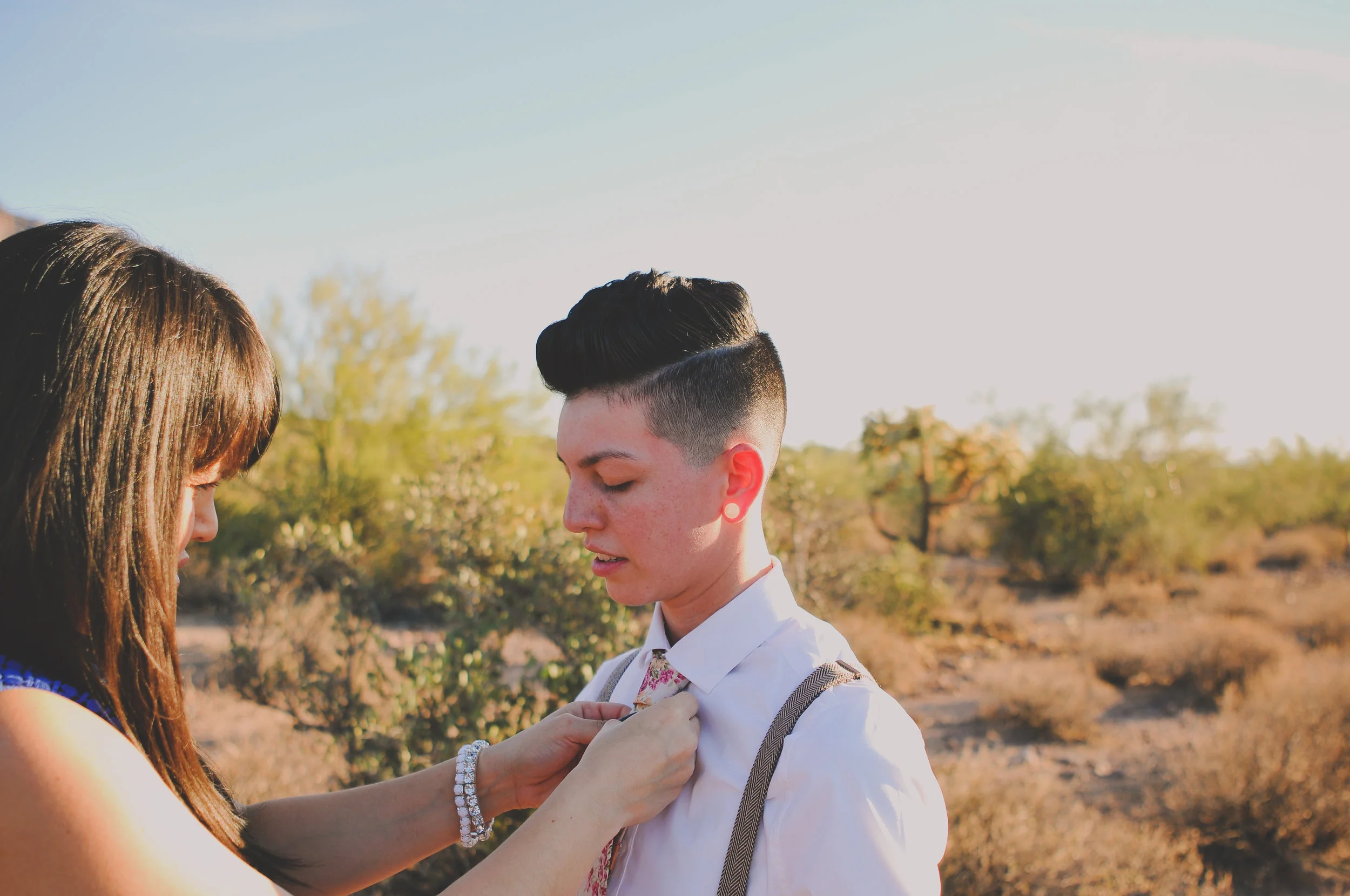 LGBTQ desert wedding in Phoenix Arizona by Photo De Urban