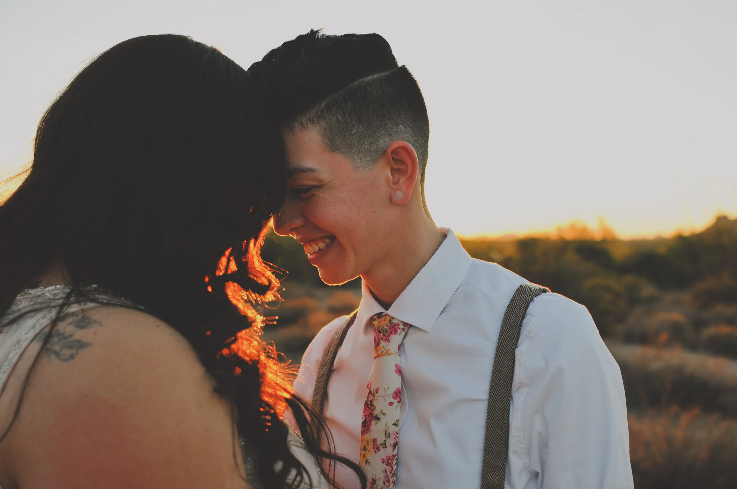 LGBTQ desert wedding in Phoenix Arizona by Photo De Urban