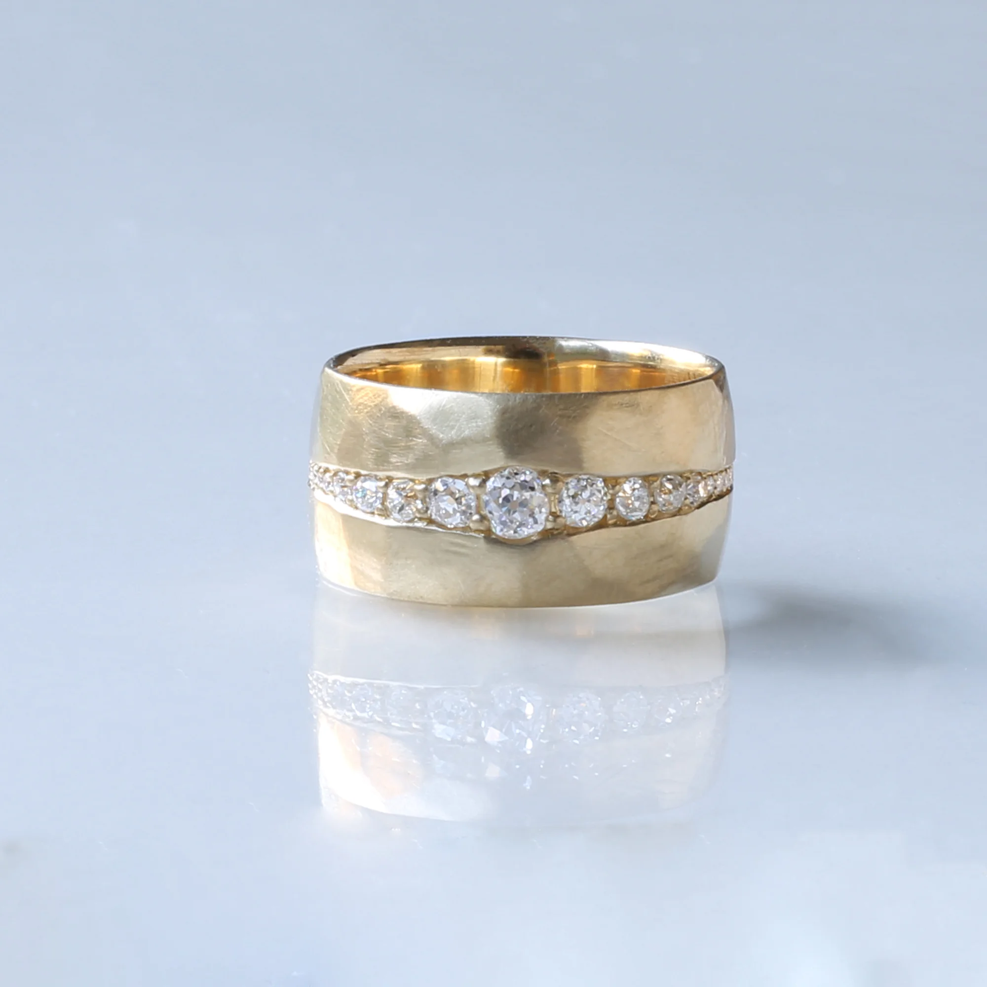 Kendra Renee is an Oakland, California metalsmith and jeweler who creates stunning ready to wear and custom pieces, including striking necklaces and earrings, as we as engagement rings and wedding bands