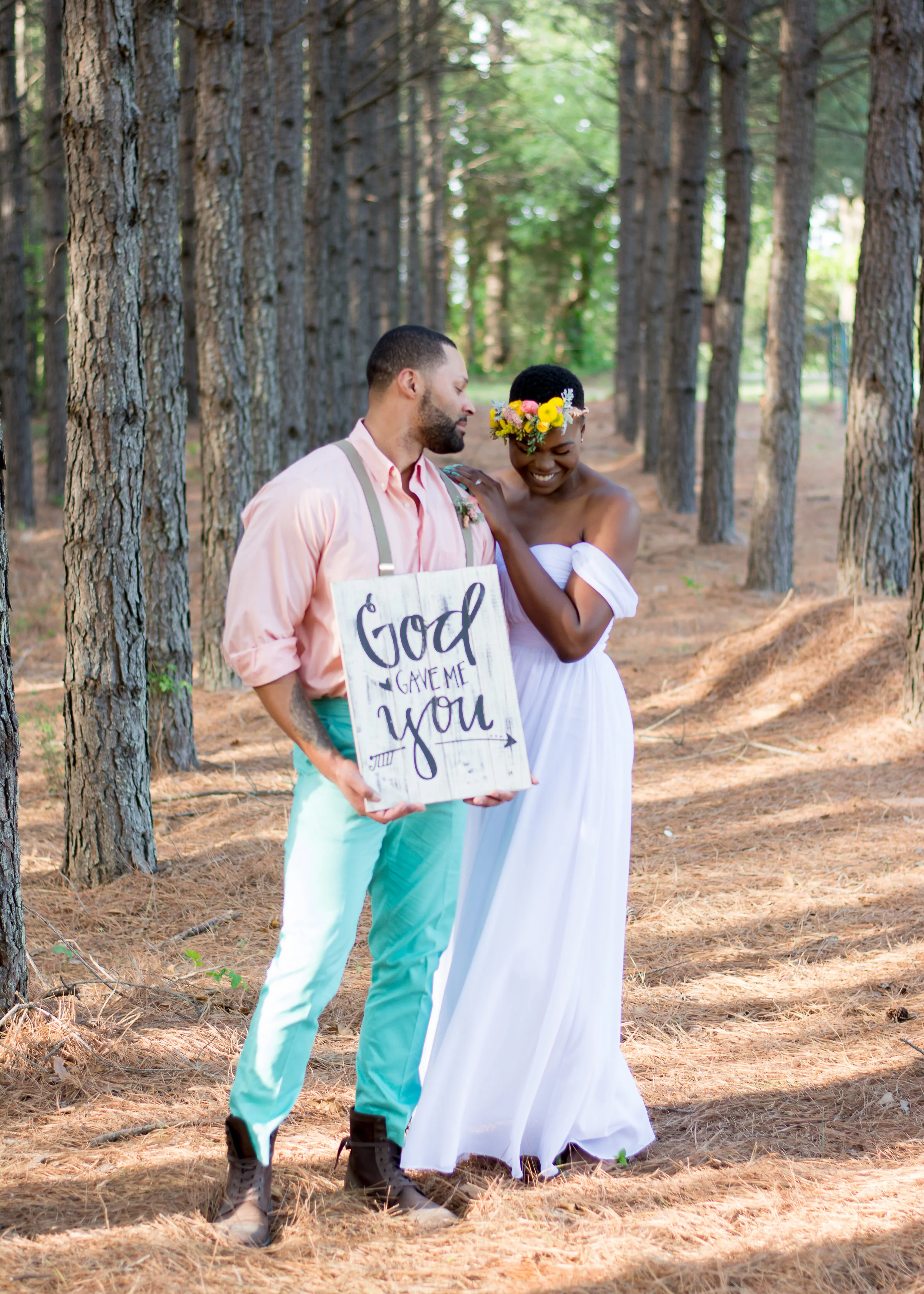 Denise Benson Photography and Vivid Detail Event Design Bohemian Woodland Wedding