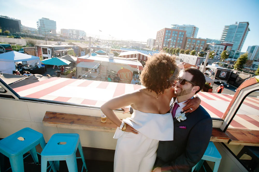 Real Couples // Pantsuit Glam at the Courthouse: Chloe + Mike