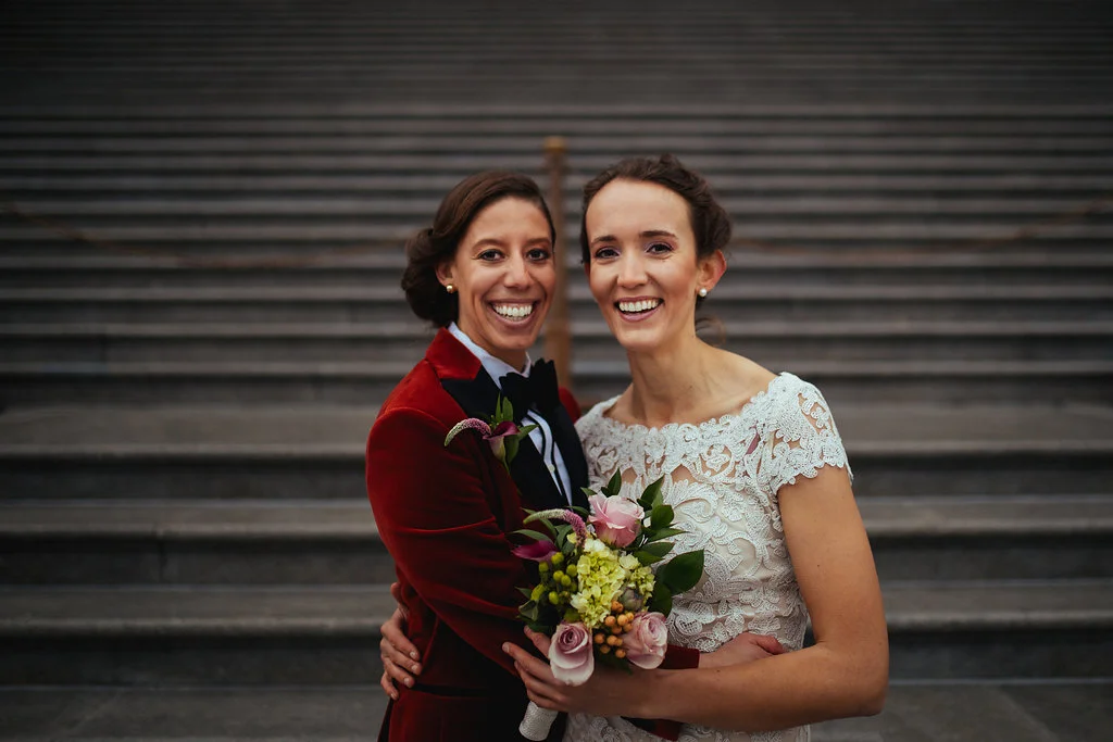 Foodie DC Lesbian Wedding by A Lovely Photo