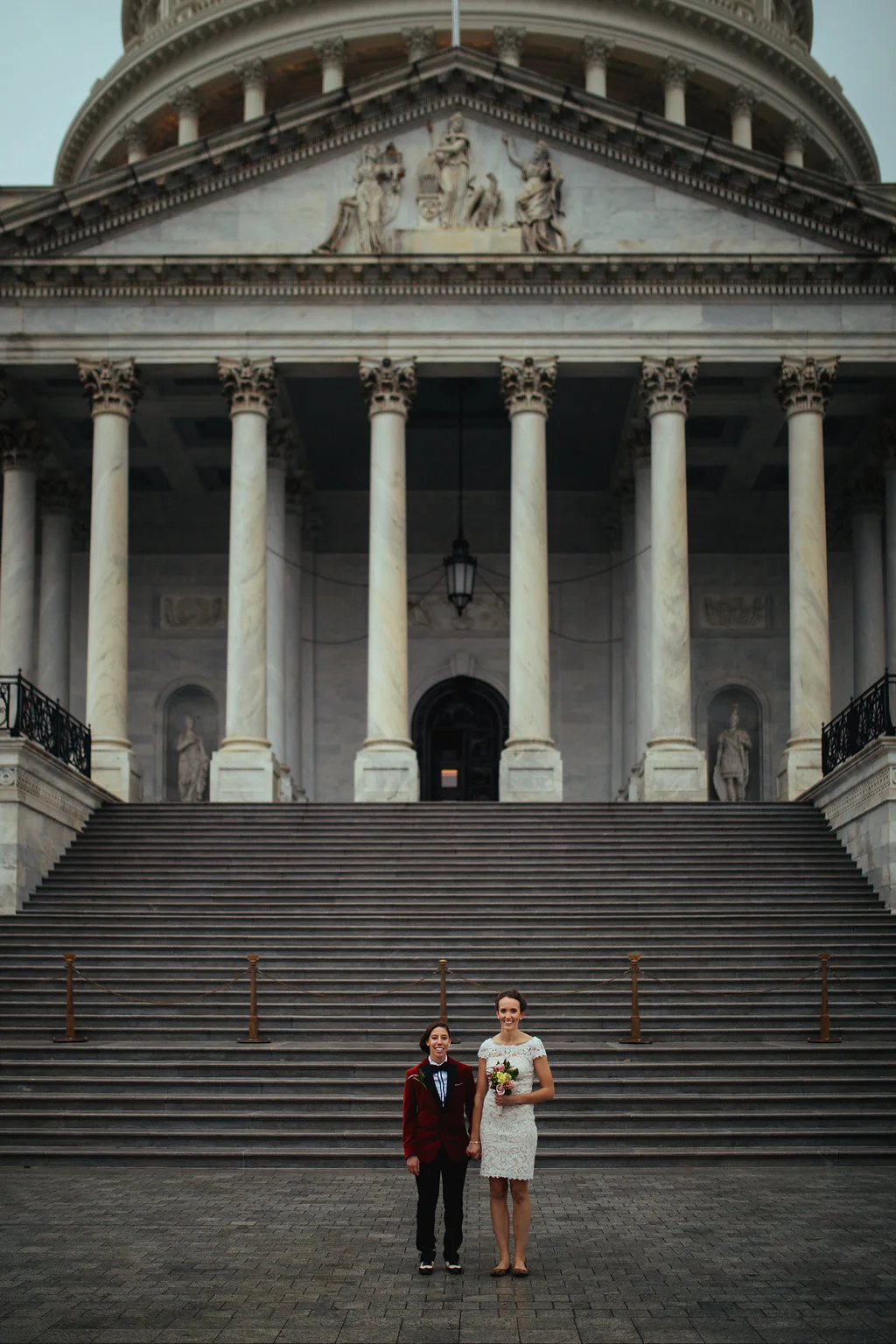 Foodie DC Lesbian Wedding by A Lovely Photo