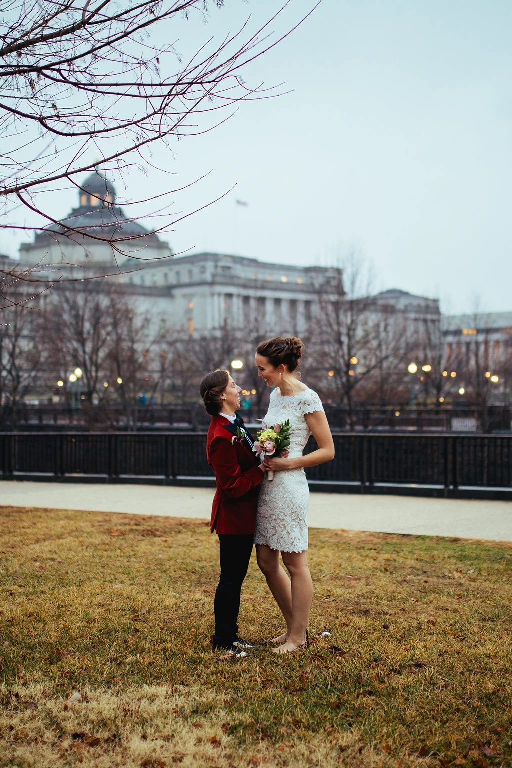 Foodie DC Lesbian Wedding by A Lovely Photo