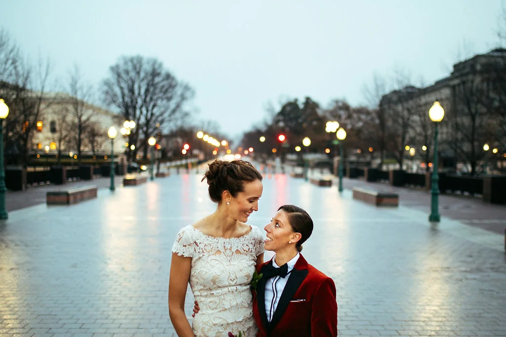 Foodie DC Lesbian Wedding by A Lovely Photo