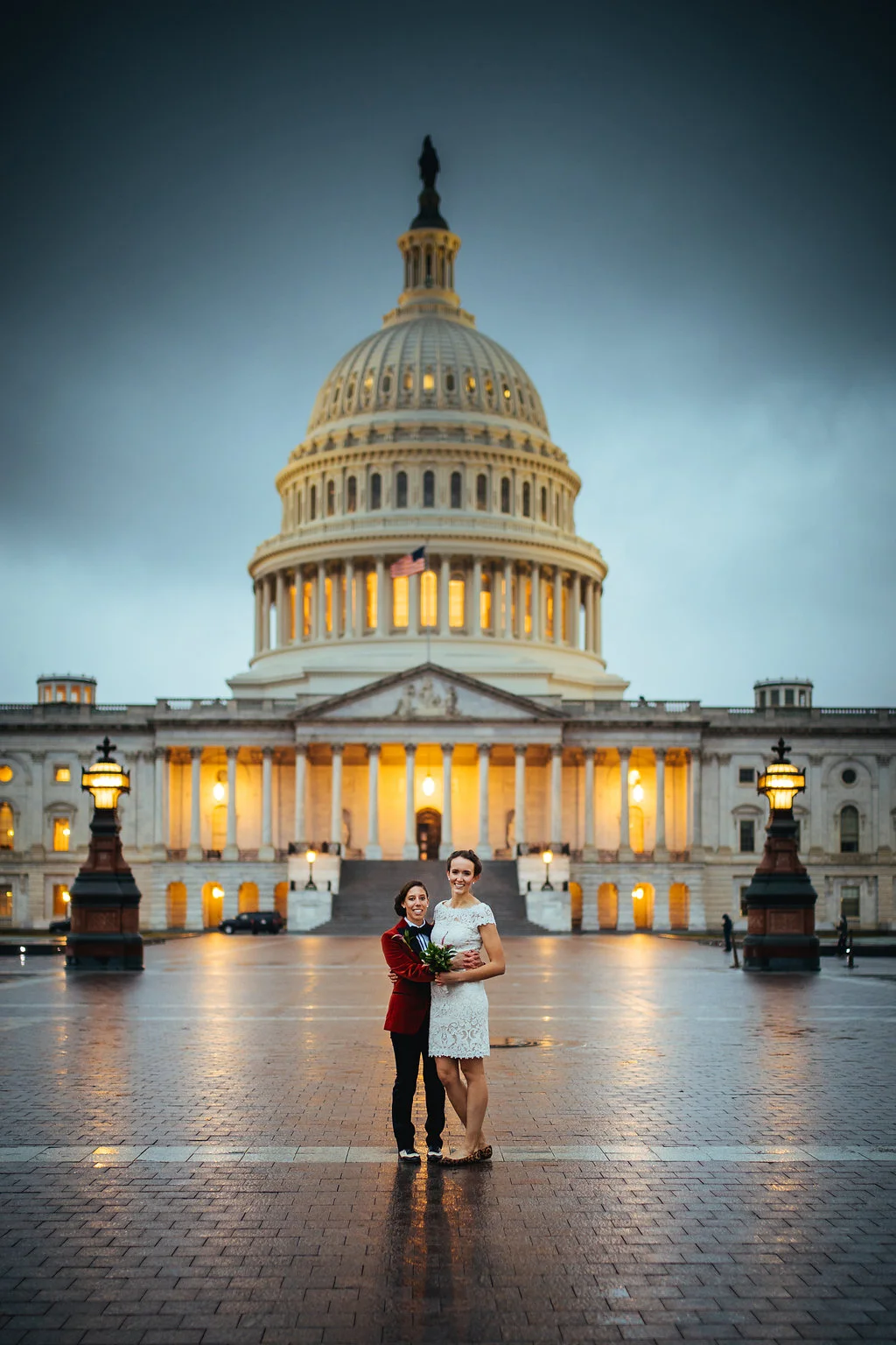 Foodie DC Lesbian Wedding by A Lovely Photo