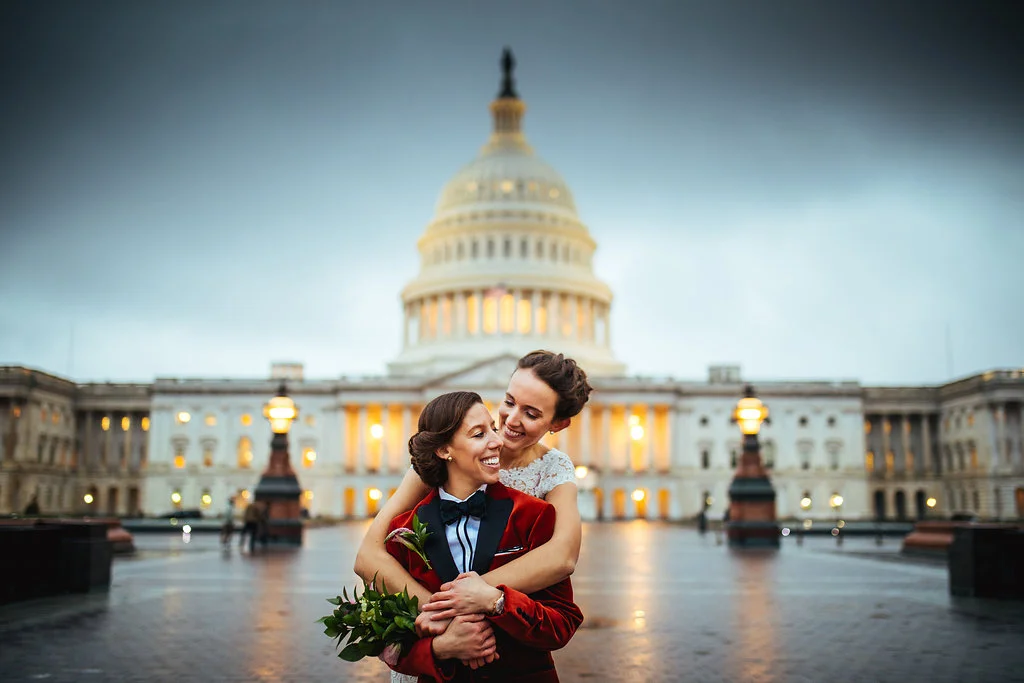 Foodie DC Lesbian Wedding by A Lovely Photo