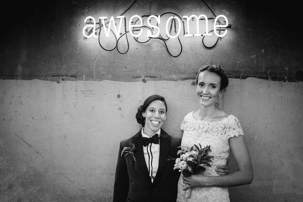 Foodie DC Lesbian Wedding by A Lovely Photo