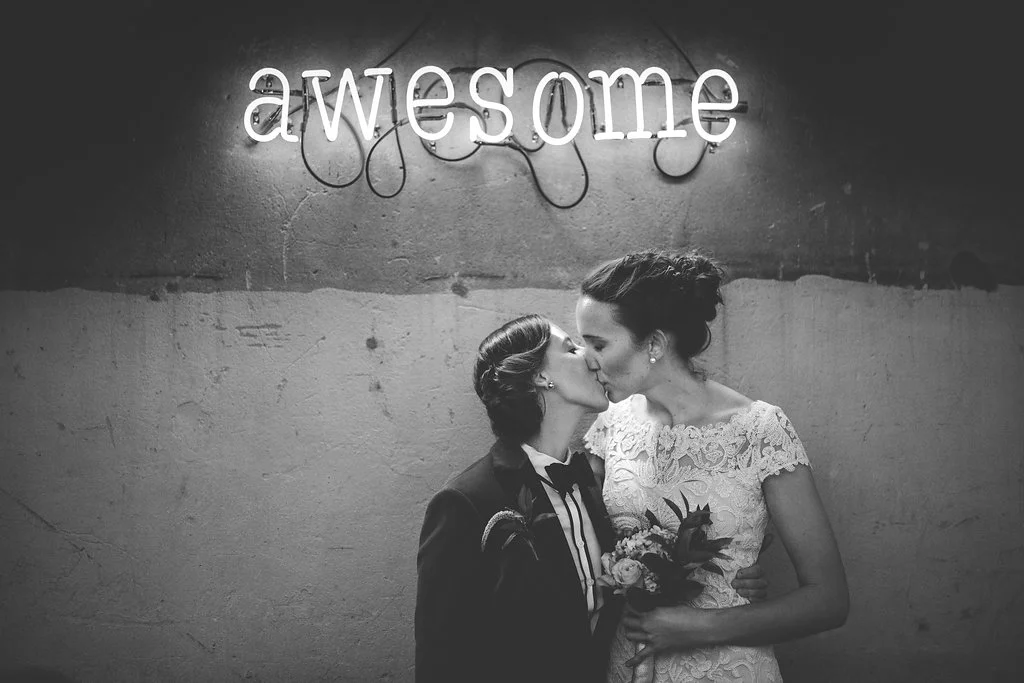 Foodie DC Lesbian Wedding by A Lovely Photo