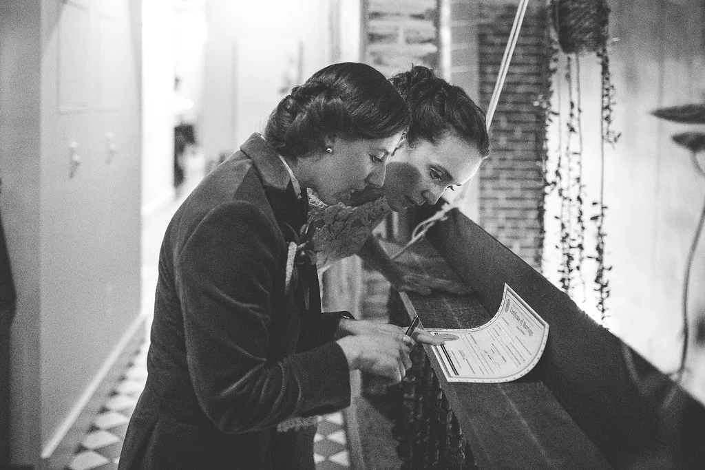 Foodie DC Lesbian Wedding by A Lovely Photo
