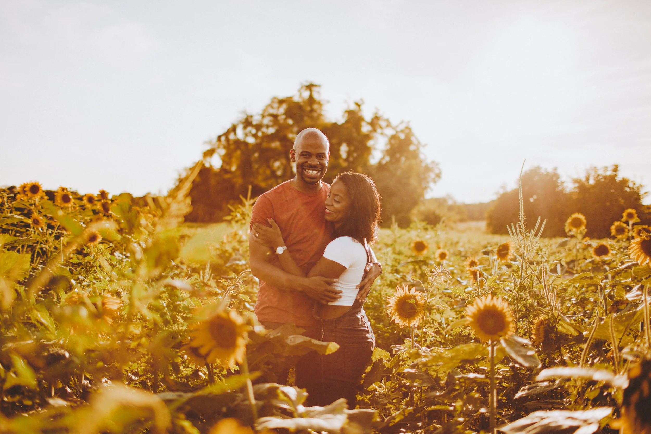 Nessa K sunflower engagement