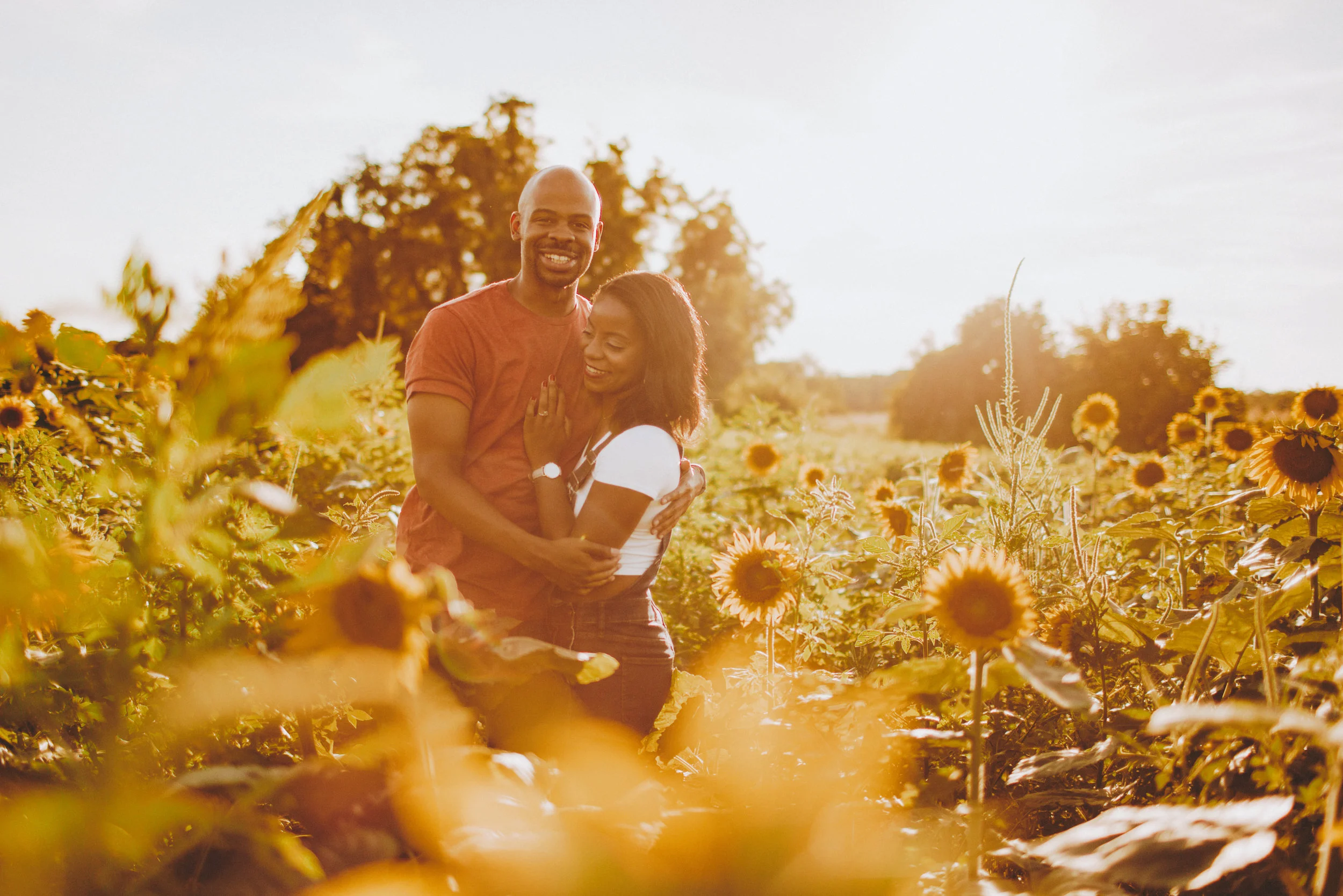 Nessa K sunflower engagement
