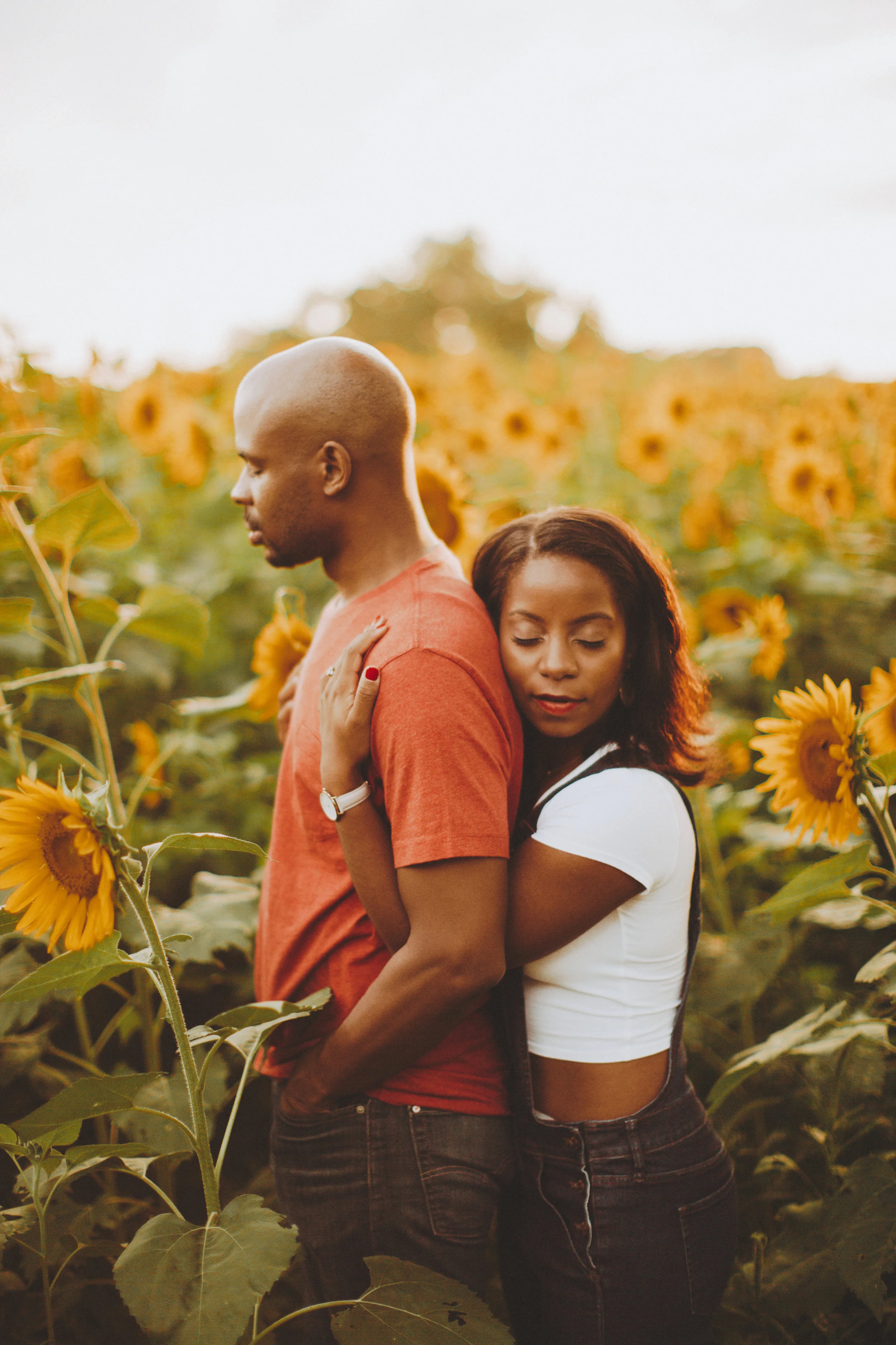 Nessa K sunflower engagement