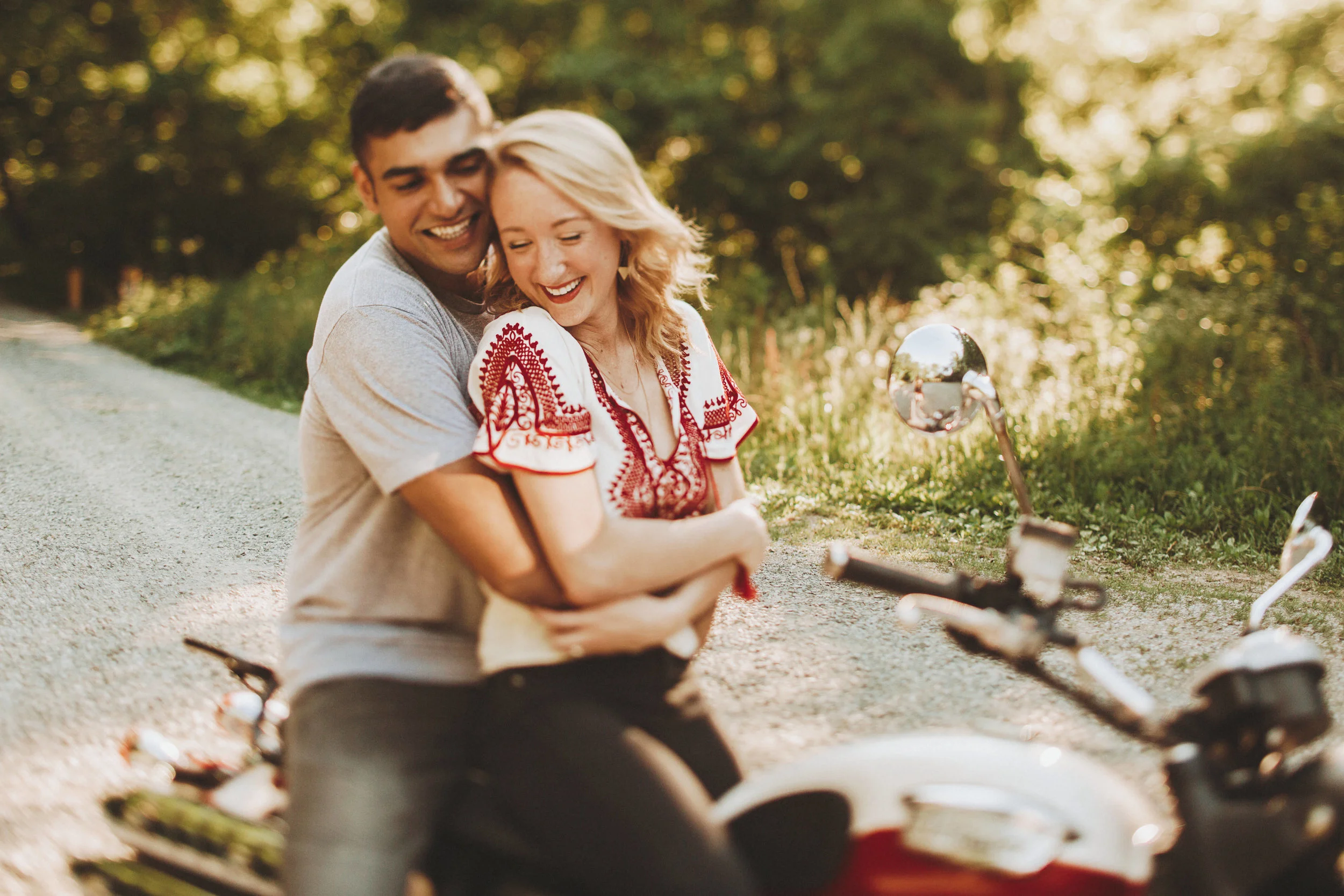 Nessa K Photography Fine Art Motorcycle Engagement