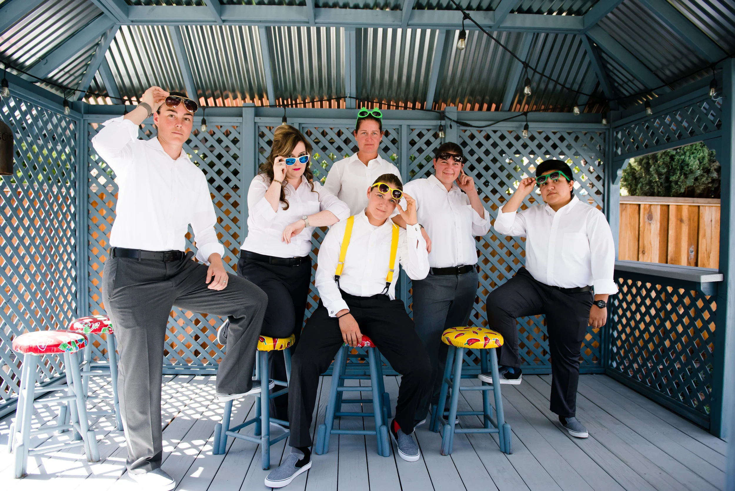 Chloe Jackman yellow firefighter wedding