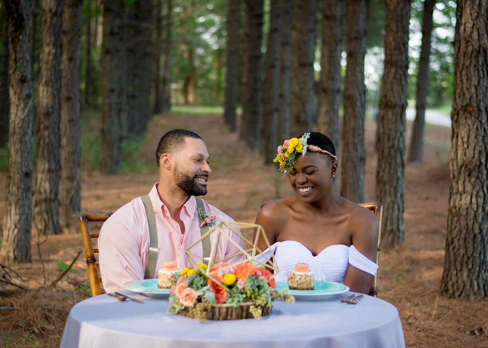 Elopement Inspiration // Playful Bohemian Woodland Celebration