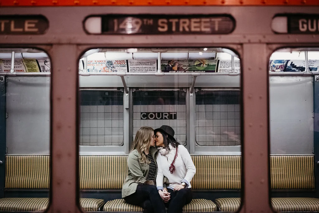 Real Couples // Lin-Manuel Miranda-Assisted Engagement: Leah + Rachel