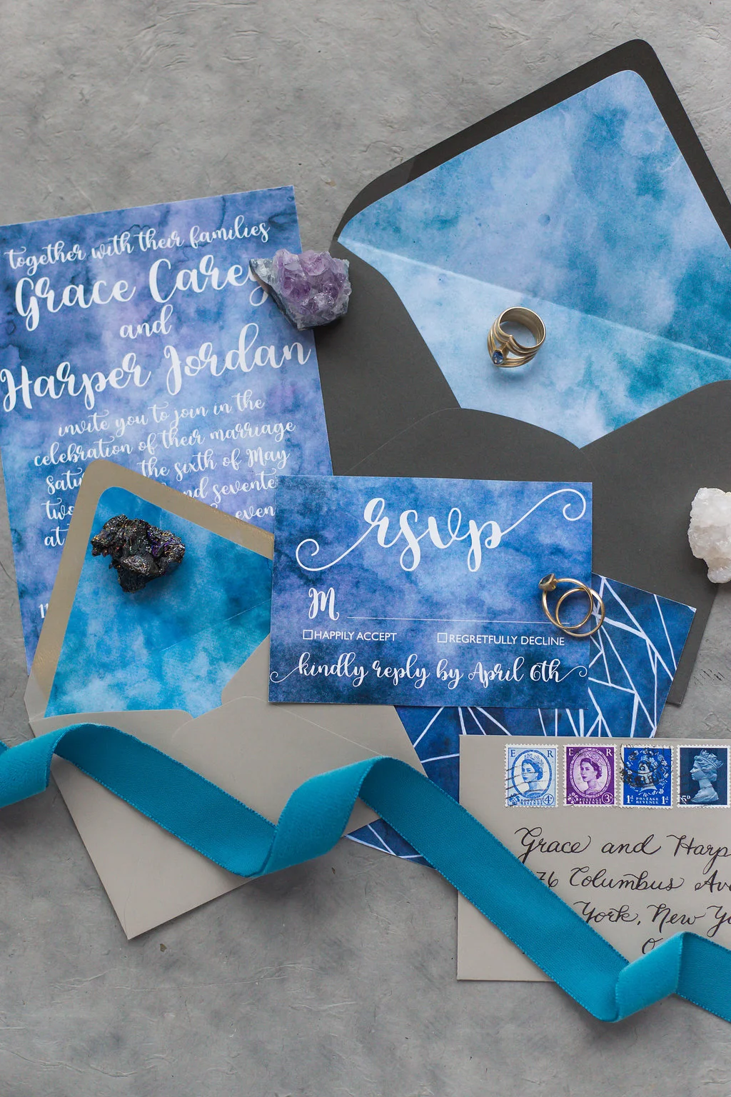 Soirée &amp; Cabernet Events Kate Alison Zodiac Wedding New York