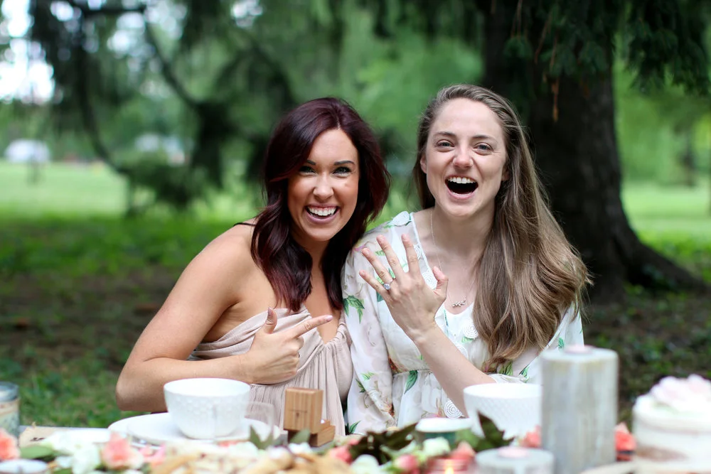 Real Couples // Bohemian Brunch Surprise Proposal: Brittany + Kate