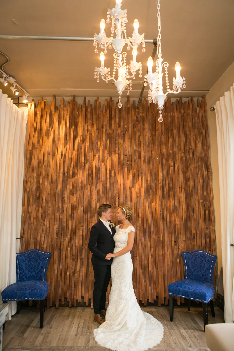 same-sex wedding first look