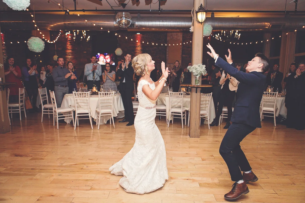 first dance at a lesbian wedding