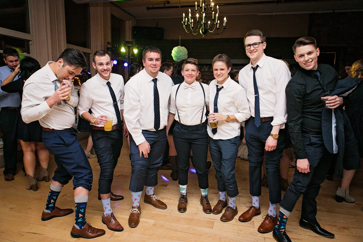 fun socks on groomsmen