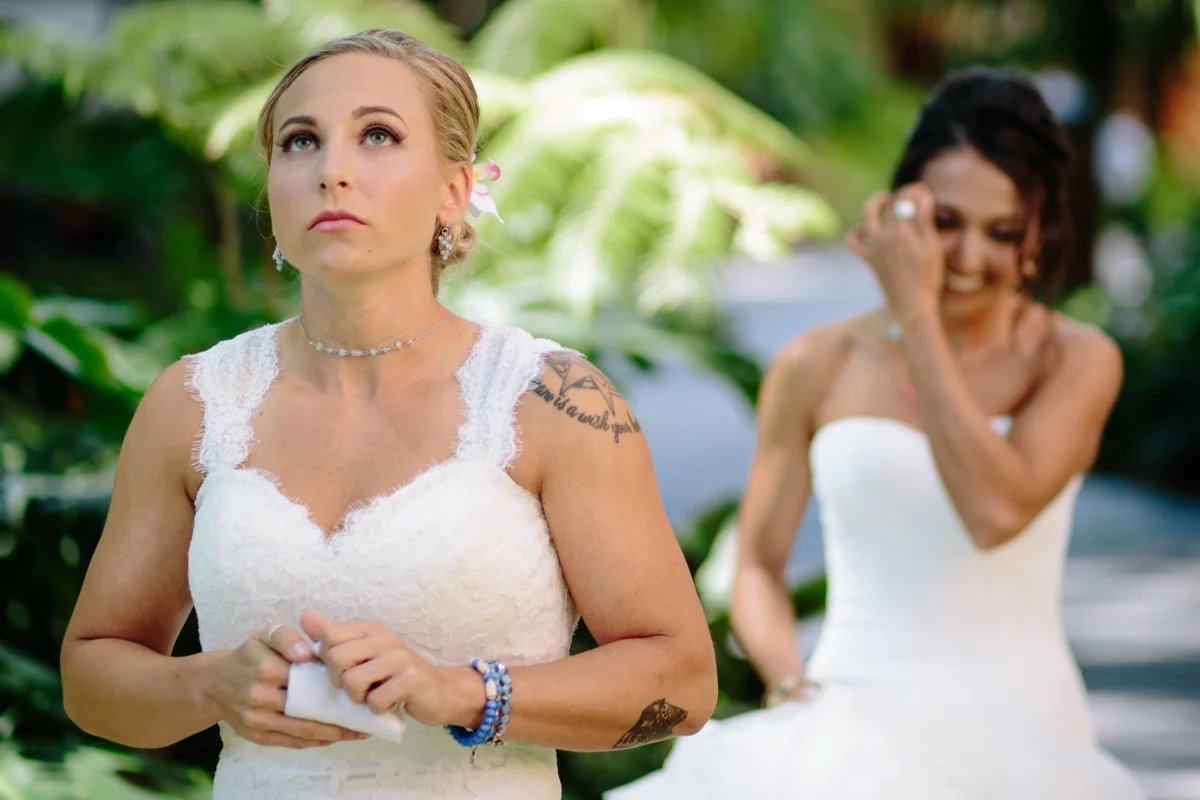 First look at same-sex wedding